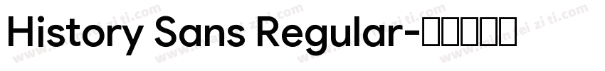 History Sans Regular字体转换